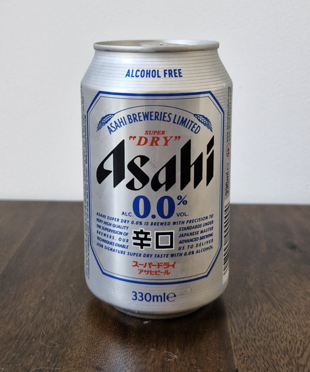 Asahi Super Dry 0.0 Non Alcoholic Lager Can